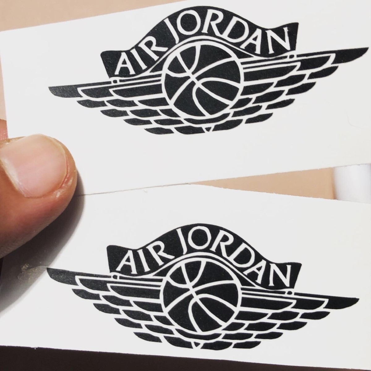 Air Jordan Wings logo w/ TM- vinyl decal sticker - Used for Aj1