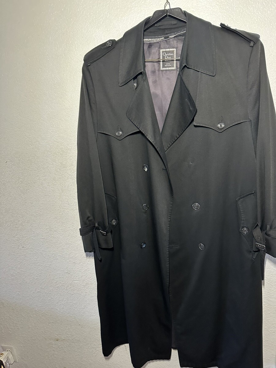 Christian Dior Monsieur Trench Coat Paris New York Lined Men's