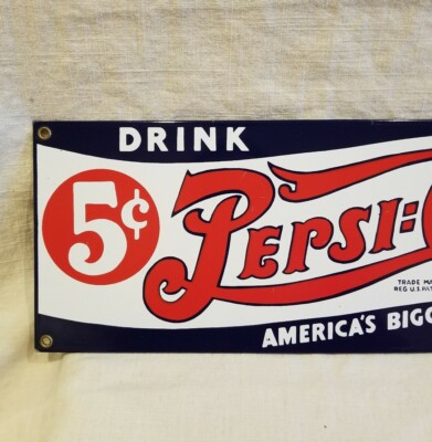 Vintage 5 Cent Pepsi: Cola America's Biggest Nickel's Worth Metal