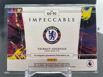 2020-21 2020-21 Panini Impeccable クルトワ 直筆サインカード Panini