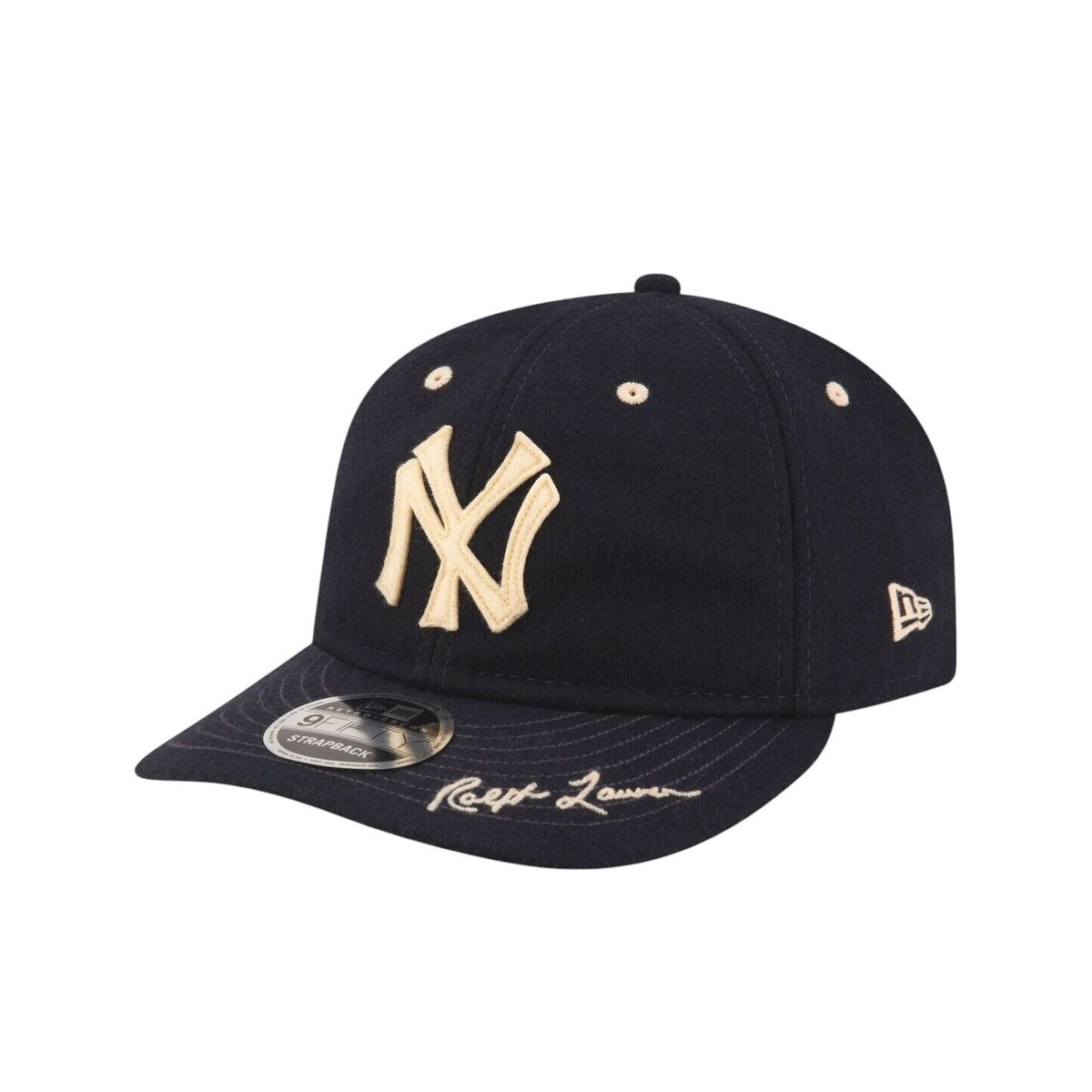 Polo Ralph Lauren Navy NY Yankees New Era Retro 9FIFTY Strapback