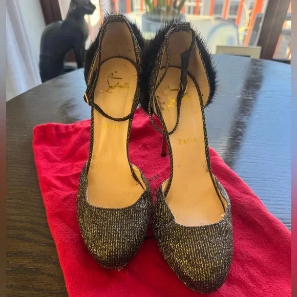 Christian Louboutin Gold Shoes for Women for sale | eBay
