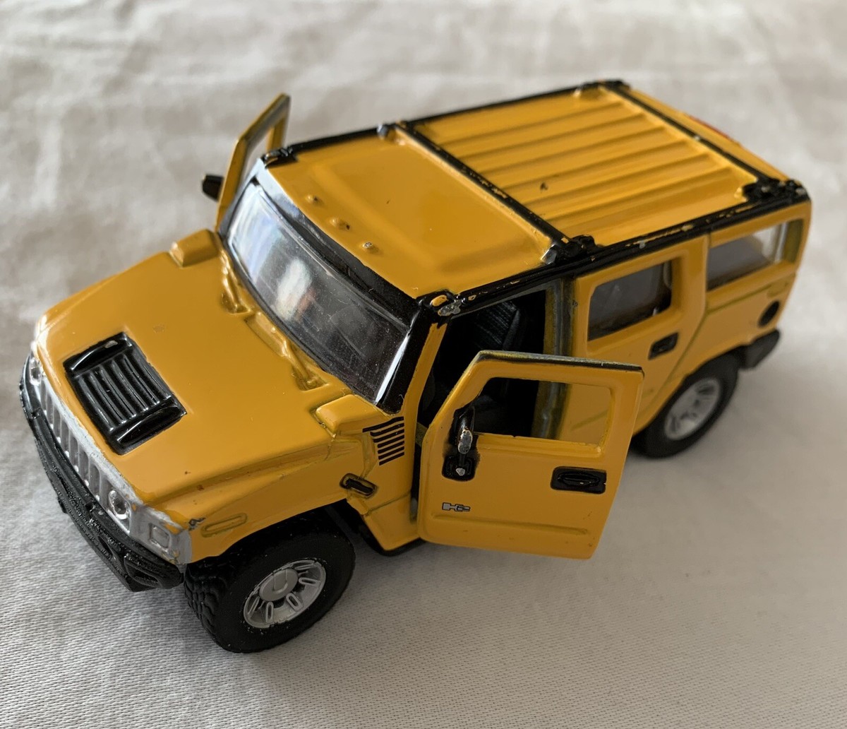 MAISTO HUMMER H2 YELLOW 1:46 SCALE DIE CAST SUV Car Toy-Used | eBay