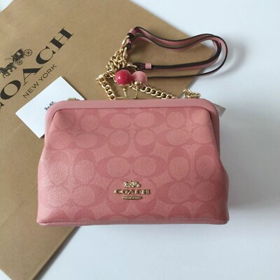 Coach Nora Kisslock Crossbody Bag, Small - Candy Pink for sale