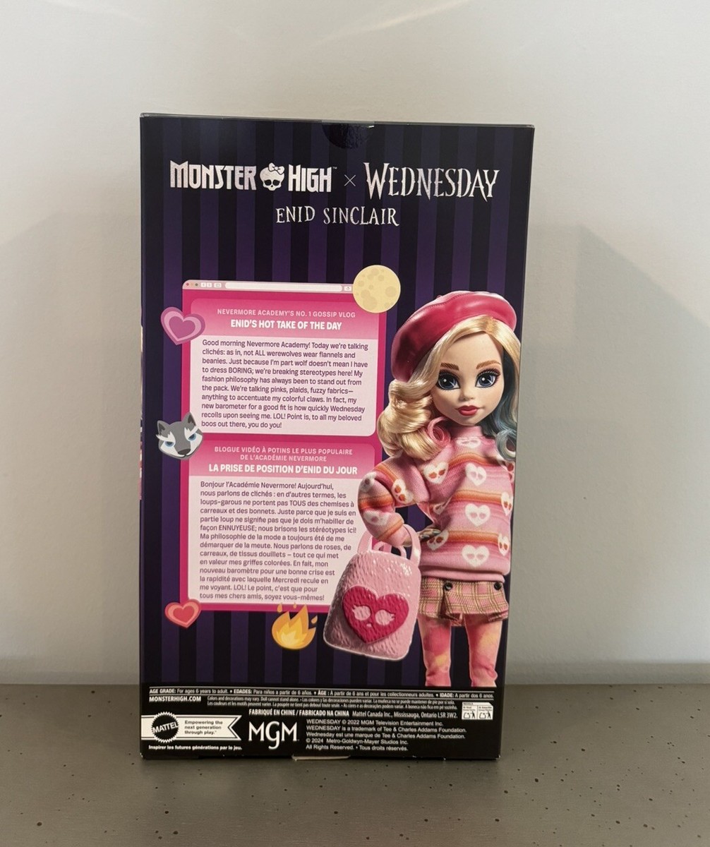 Monster High X Wednesday Enid Sinclair Doll NEW 2024 | eBay
