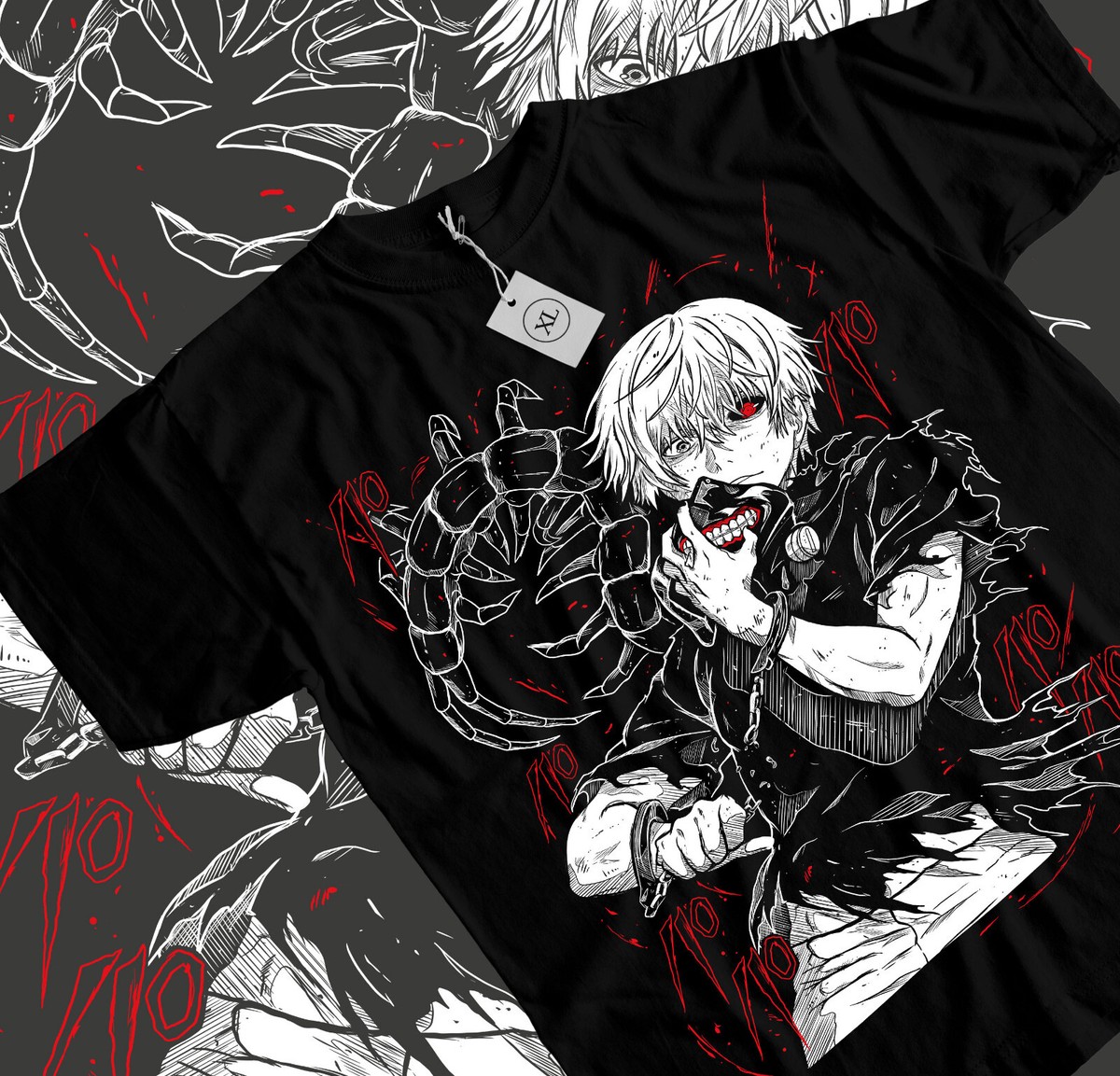Tokyo Ghoul T-Shirt Ken Kaneki T-Shirt Japanaise Manga Anime