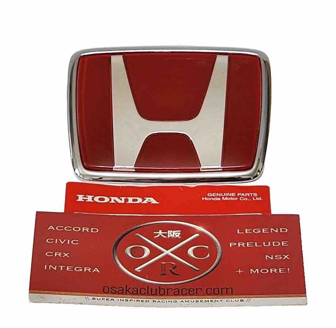 Genuine OEM 91-01 Honda NSX JDM Front Emblem Badge New Formula Red