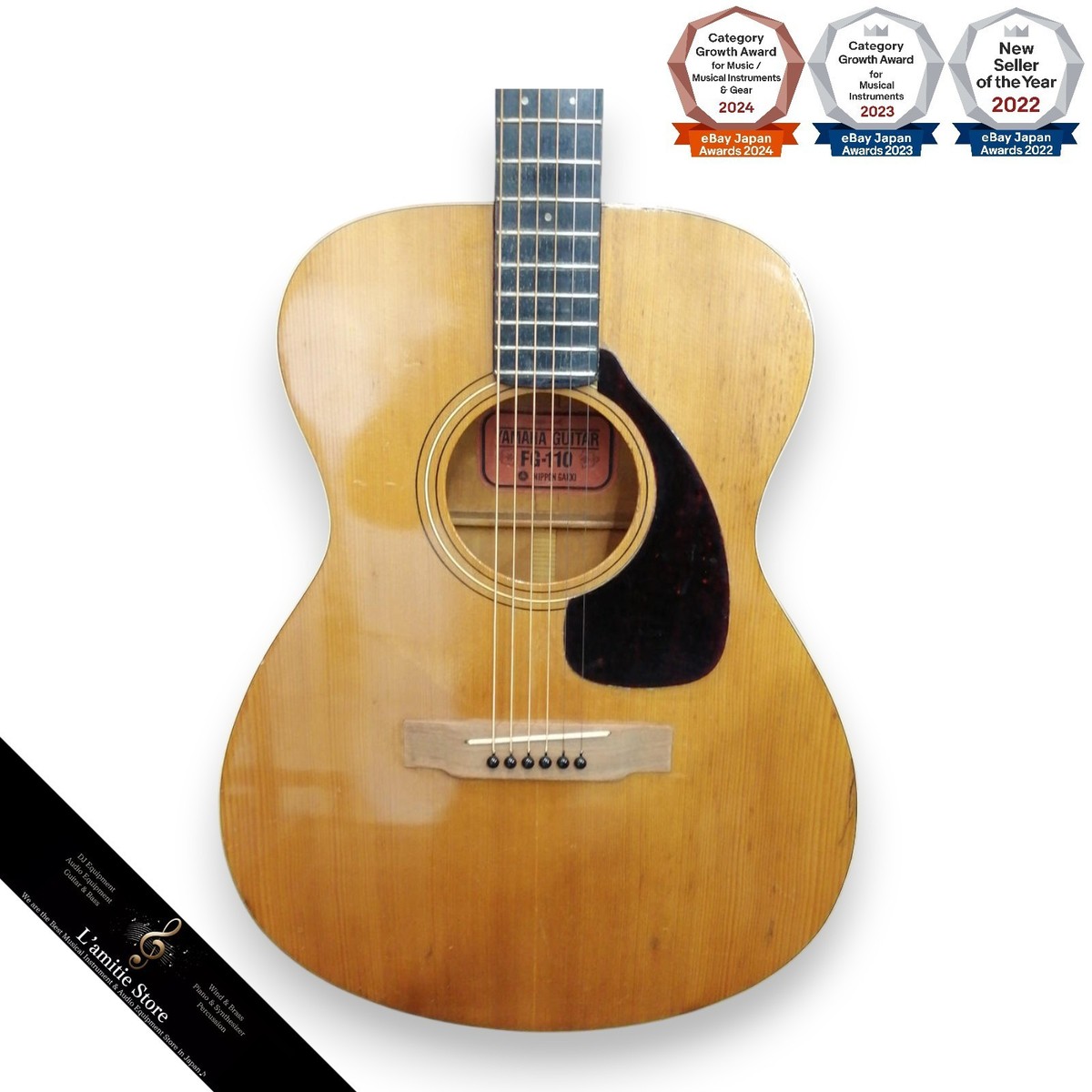 Yamaha Guitar FG-110 Red Label Acoustic Japan FG110 Musical