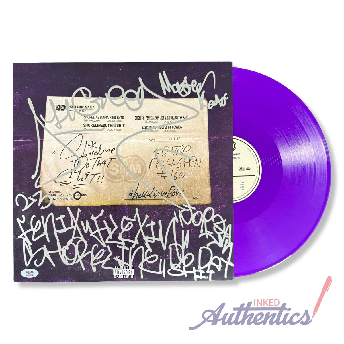 Shoreline Mafia Signed Autographed Vinyl LP 
