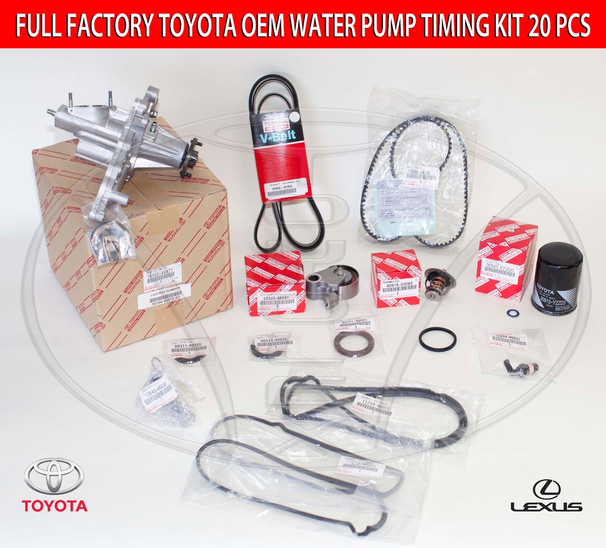 GENUINE LEXUS GS300 IS300 02-05 FULL FACTORY TOYOTA 20 Pcs TIMING