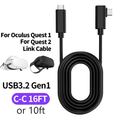 16ft or 10ft Link Cable for Oculus Quest 2/3 Type C-C PC Gaming