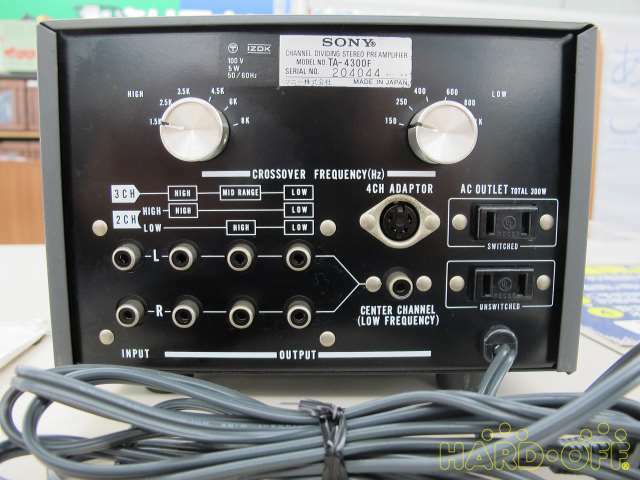 SONY TA-4300F Channel Dividing Stereo Preamplifier 100V USED JAPAN
