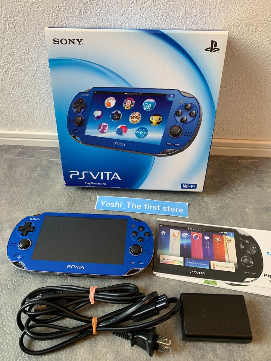 SONY PlayStation PS Vita PCH-1000 ZA04 Sapphire Blue Wi-Fi Boxed