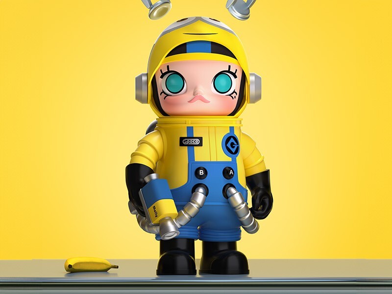 POP MART MEGA Collection 400% SPACE MOLLY Minions H300mm New from