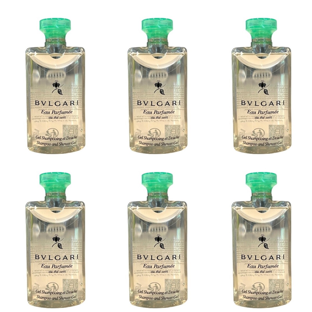 Bvlgari Eau Parfumée Au the Vert Shower Gel 75ml Set of 6 New | eBay