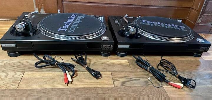 Technics SL-1200MK5 pair set Black DJ Turntable record player | eBay