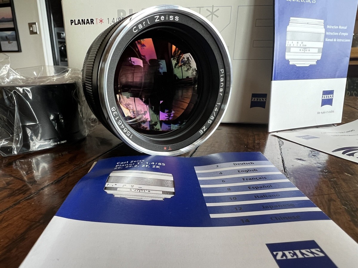 Carl Zeiss Planar 85mm f1.4 ZE T* for Canon EF - LIKE NEW | eBay