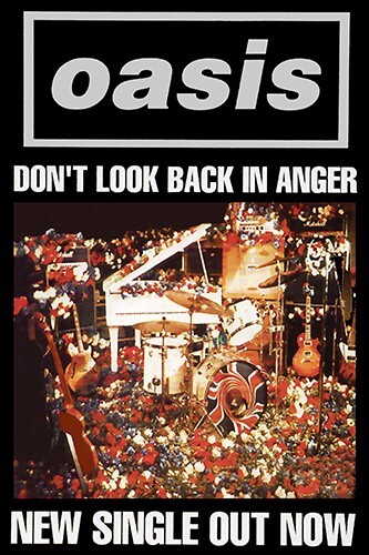 Oasis Don t Look Back in Anger Promo Poster Print | eBay