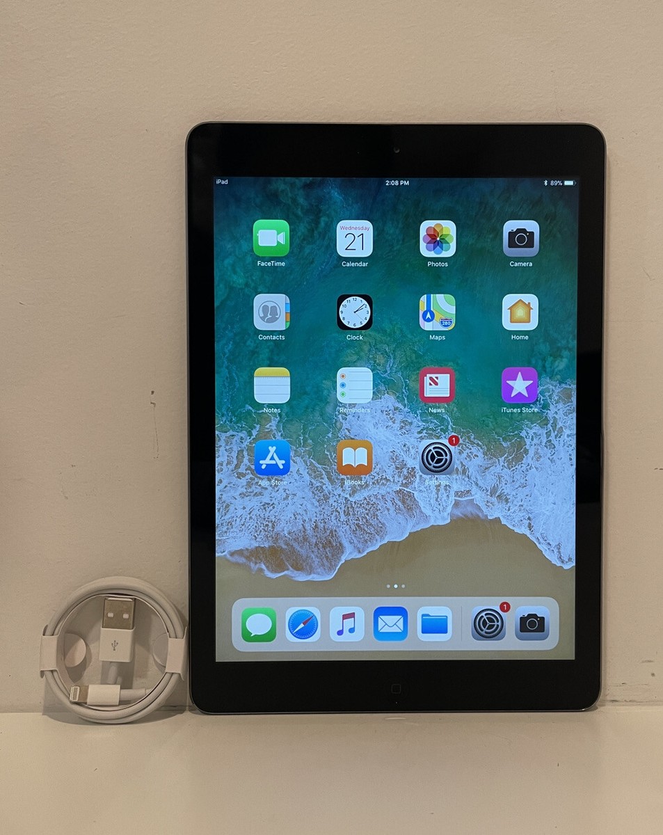 Apple iPad Air 1st Gen. 32GB Wi-Fi 9.7in - Space Gray 888462098533