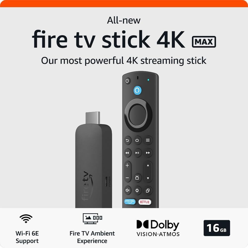 New Amazon Fire TV Stick 4K Max (newest model) 2nd Gen, Alexa