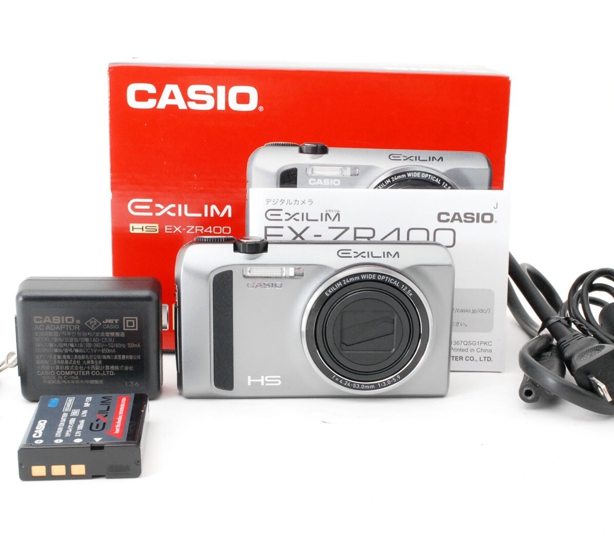 Casio Exilim EX-ZR400 ZR400 digital camera W. 12.5x Zoom Lens