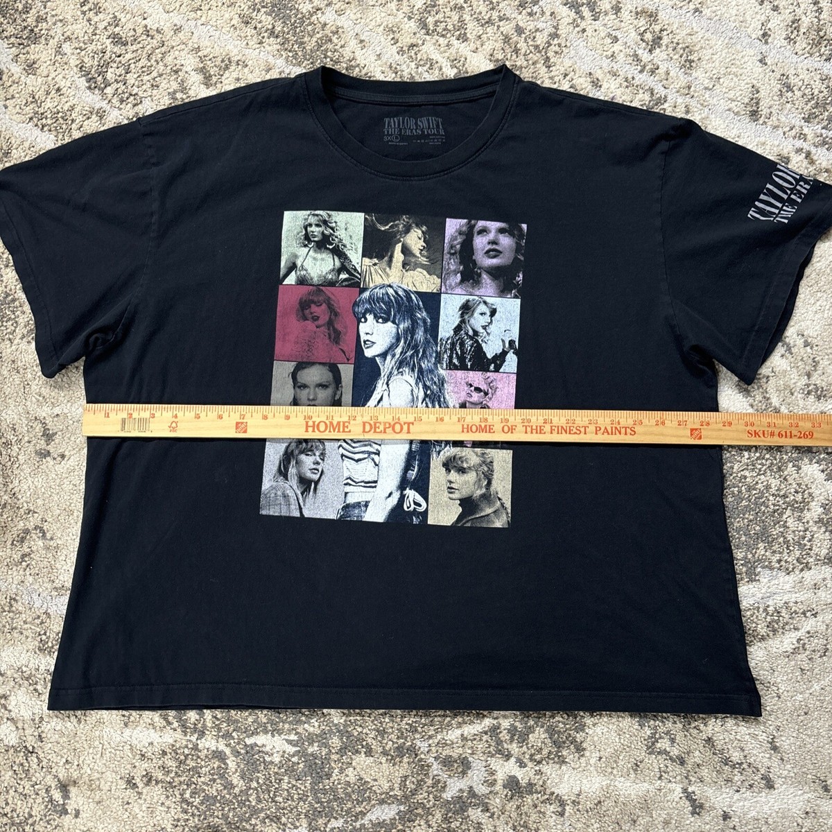Taylor Swift The Eras Tour T Shirt Size 3XL Black Official Merch