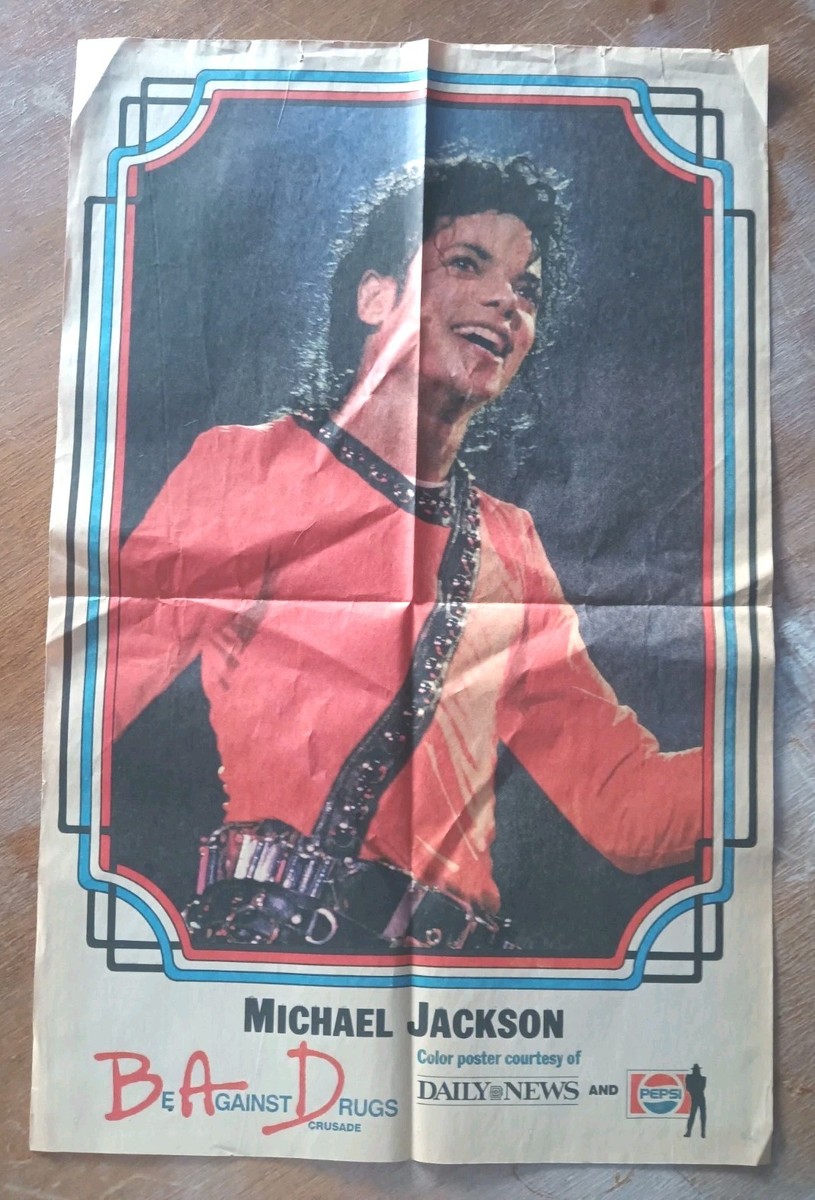 Michael Jackson 宣伝用リーフレット（1988年来日記念メダル用