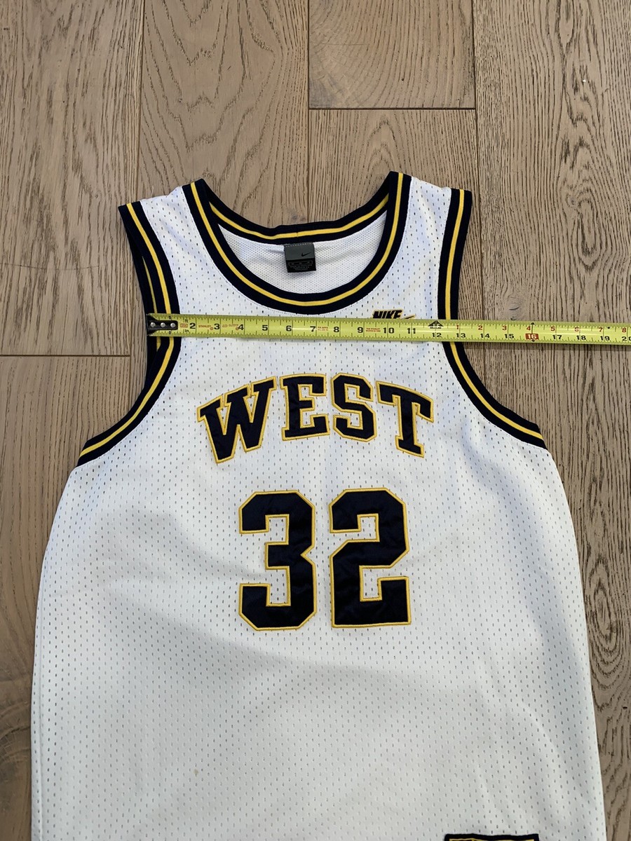 Nike Supreme Court Classic Hoops West 32 Jersey Size Medium Length