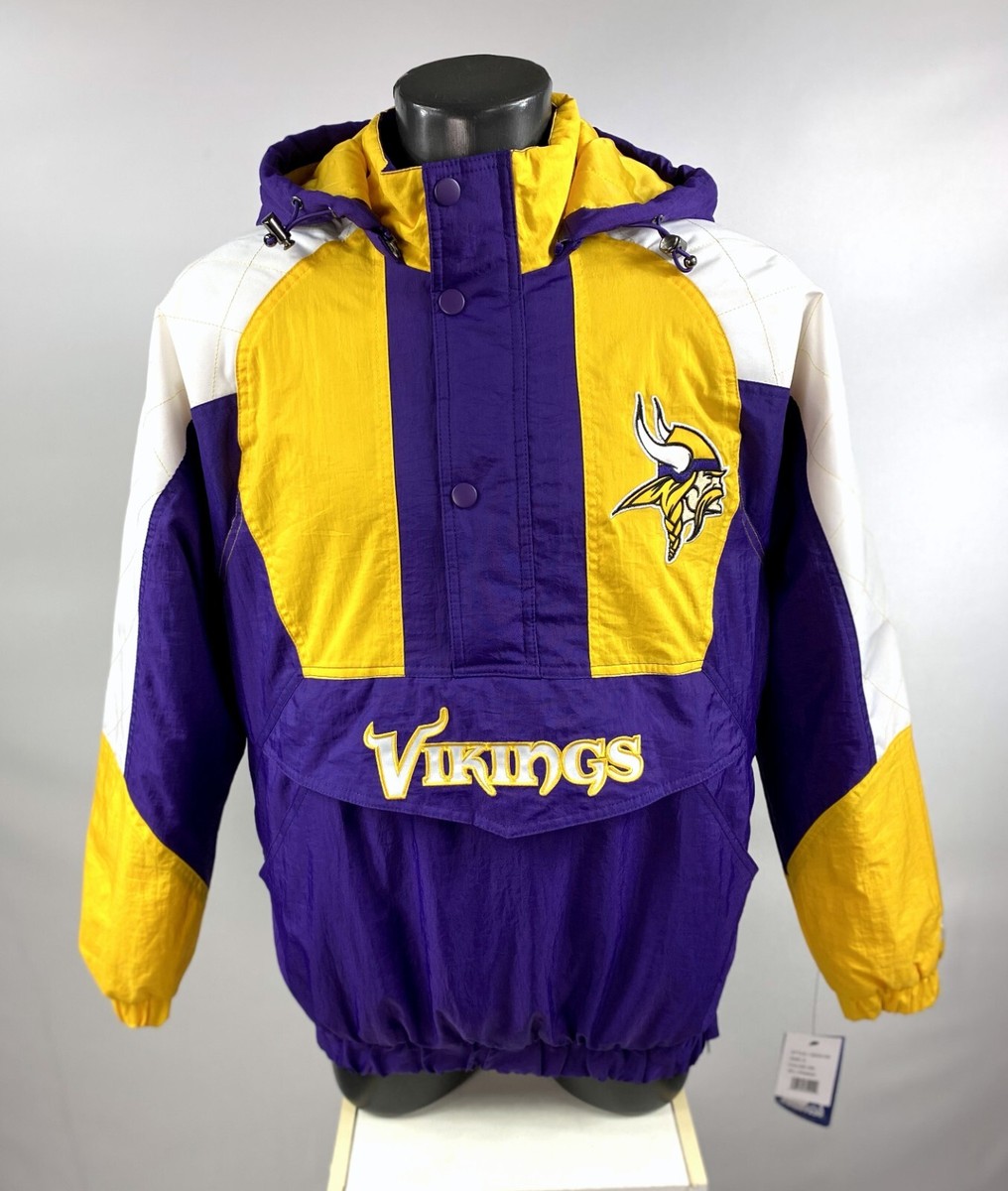 MINNESOTA VIKINGS 2022 Starter Hooded Half Zip Pullover Jacket 3X