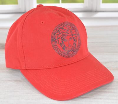 NEW Versace $350 Medusa Head Logo Adjustable Baseball Hat Size 59
