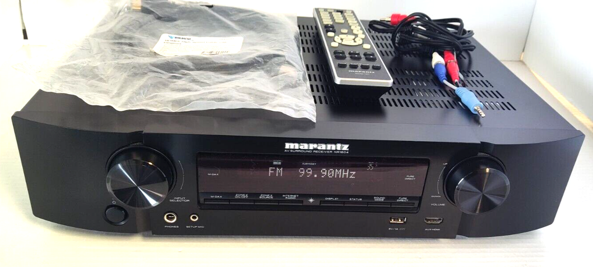 Marantz NR1604 4K Receiver w/ Remote / Cables / Apple Airplay