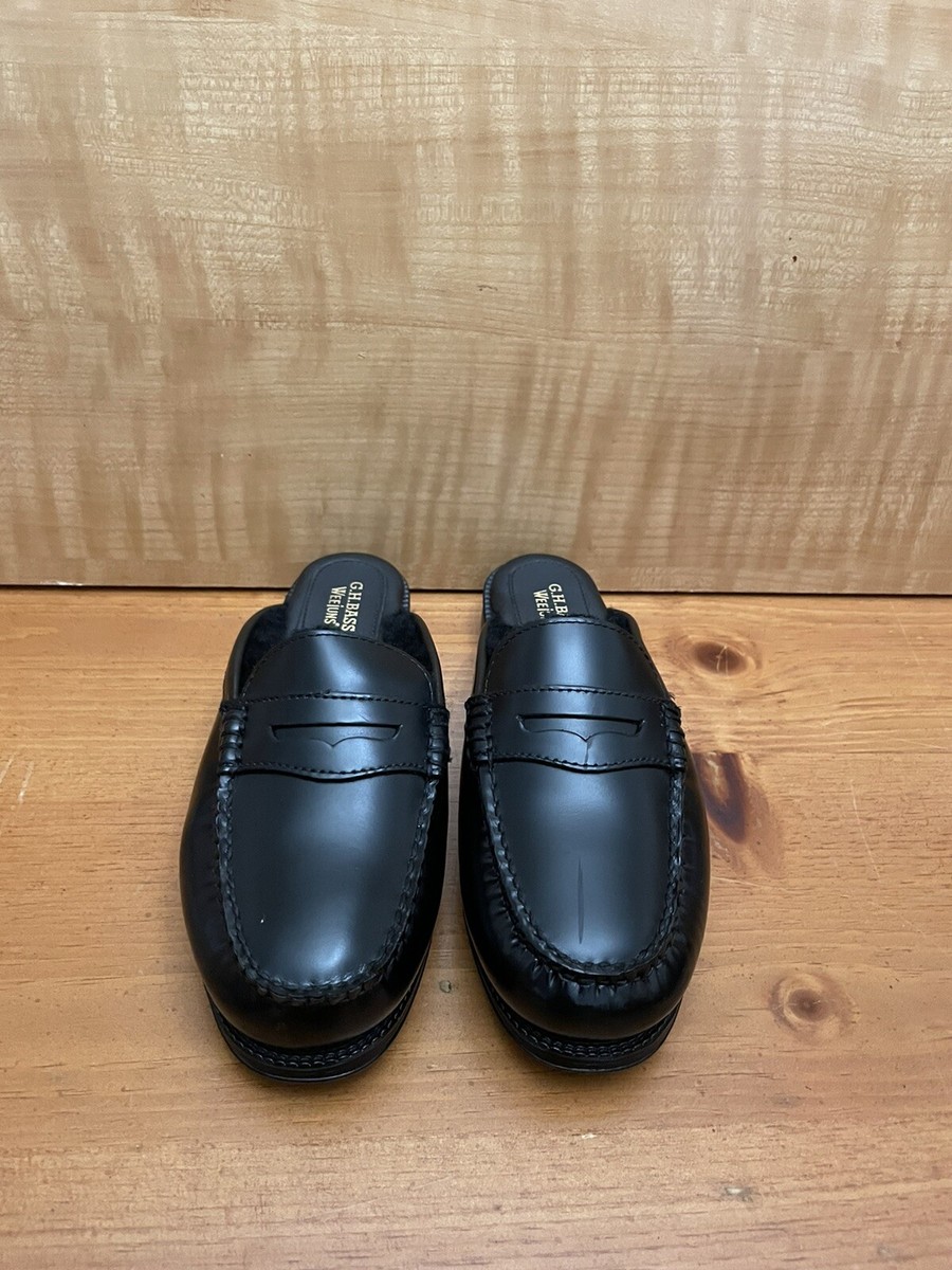 GH BASS 6 M, WOMEN'S WINSTON MULE WEEJUNS- SHEARLING INSIDE