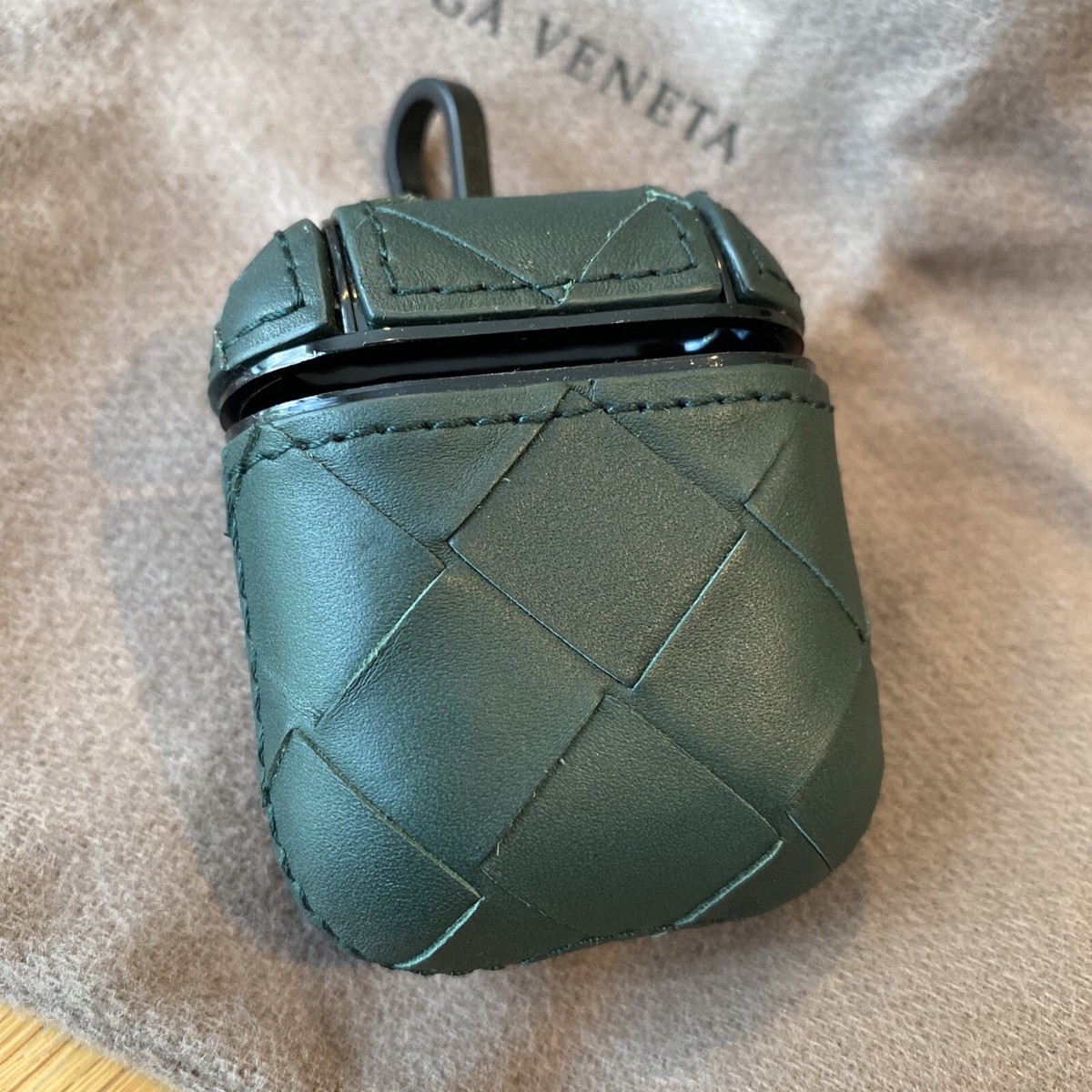 Bottega Veneta PINE GREEN Intrecciato Airpod 2 Case 610263 NEW | eBay