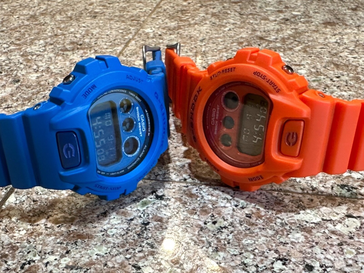 Casio G-Shock DW-6900MM-2 + DW6900MM-4 Combo SET Matte Blue