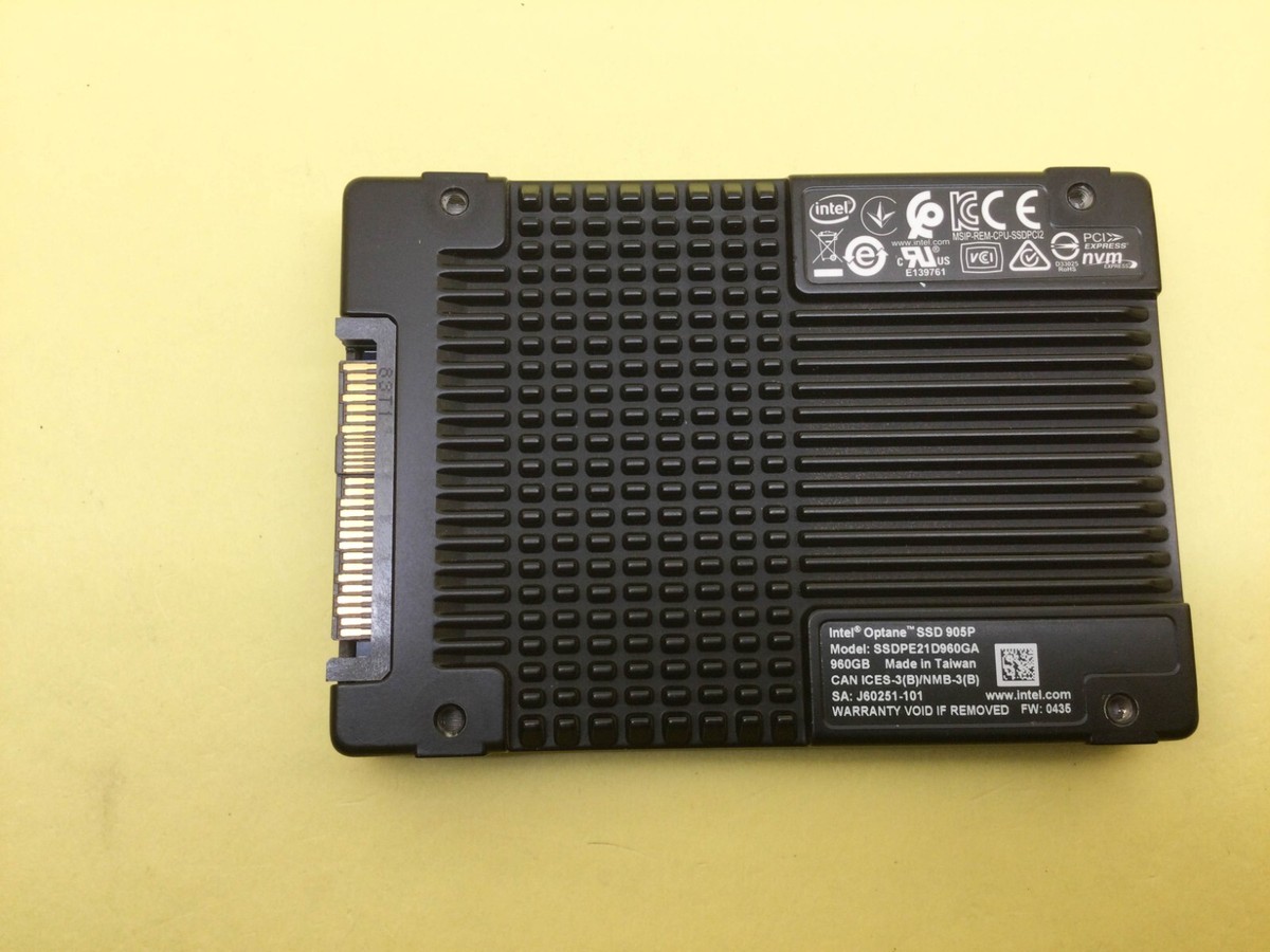 Intel Optane 905P 960GB PCIe 3.0 NVMe U.2 2.5'' SSD SSDPE21D960GA