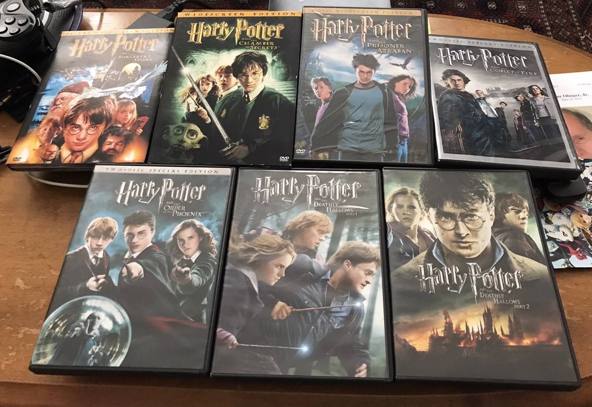 Harry Potter Movies Set Of 7 DVDs 5 2-Discs + 2 Single Discs | eBay
