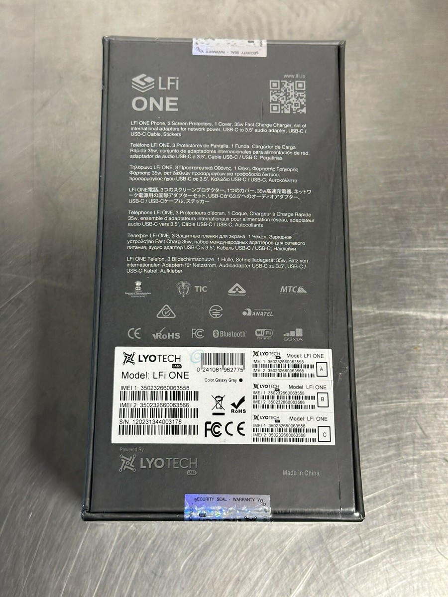 SEALED* LYOTECH Labs LFi One 5G 12GB/256GB Dual Sim Crypto