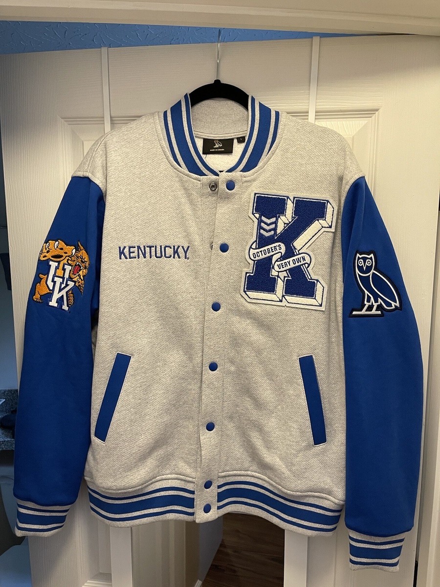 OVO x NCAA Kentucky Wildcats Varsity Jacket Drake Size M *New w