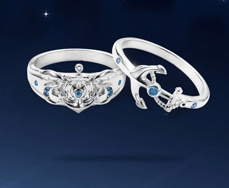 Game Azur Lane ETERNAL OATH Cosplay Finger Ring Couples Pair Rings