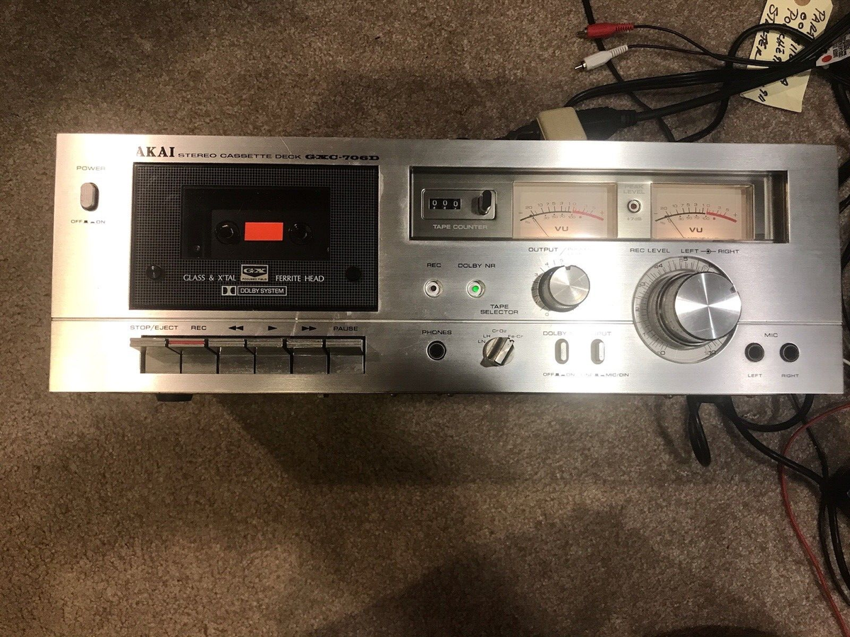 Akai GXC-706D Vintage Cassette Deck Nice condition - Parts Not