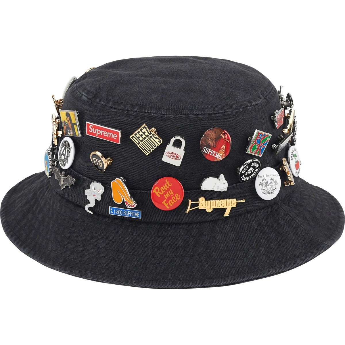 Supreme Pins Crusher FW23 Black Tan Denim 3color Size S/M M/L