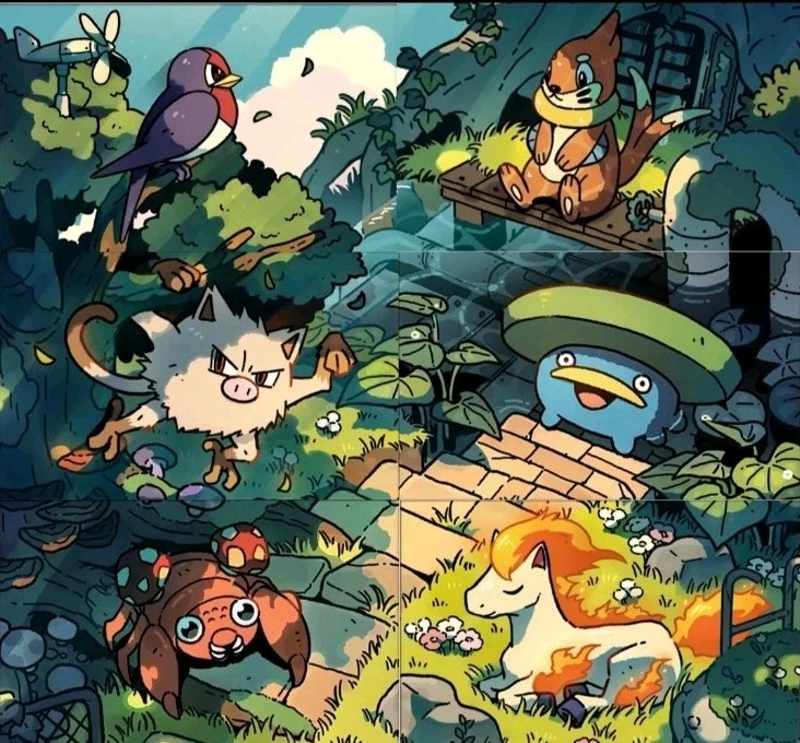 Pokémon TCG Ayako Ozaki Connected Art Full Set Of 6 NM Puzzle