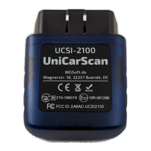 UniCarScan UCSI-2100 OBD2 Bluetooth Scanner for BimmerCode