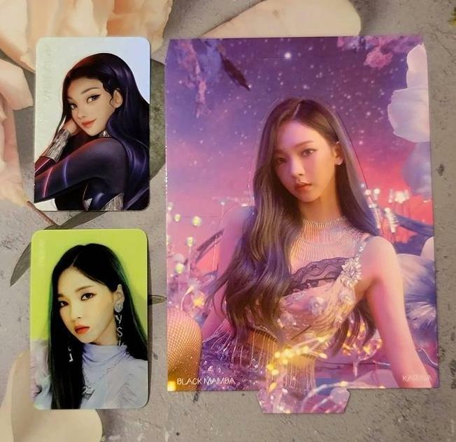 aespa Black Mamba SMTOWN OFFICIAL GOODS LENTICULAR PHOTO CARD SET