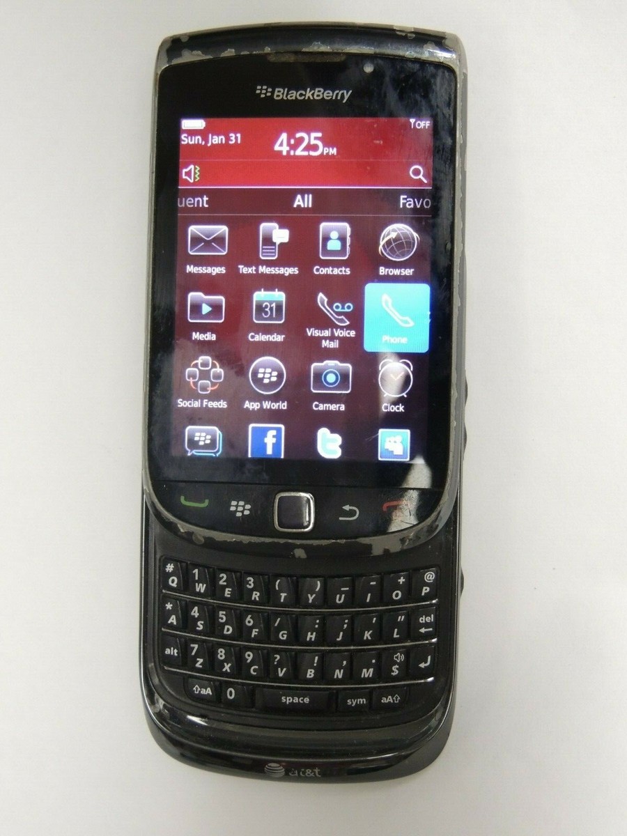 BlackBerry Torch 9800 Smatphone, 16GB SD Card AT&T SIM Card | eBay