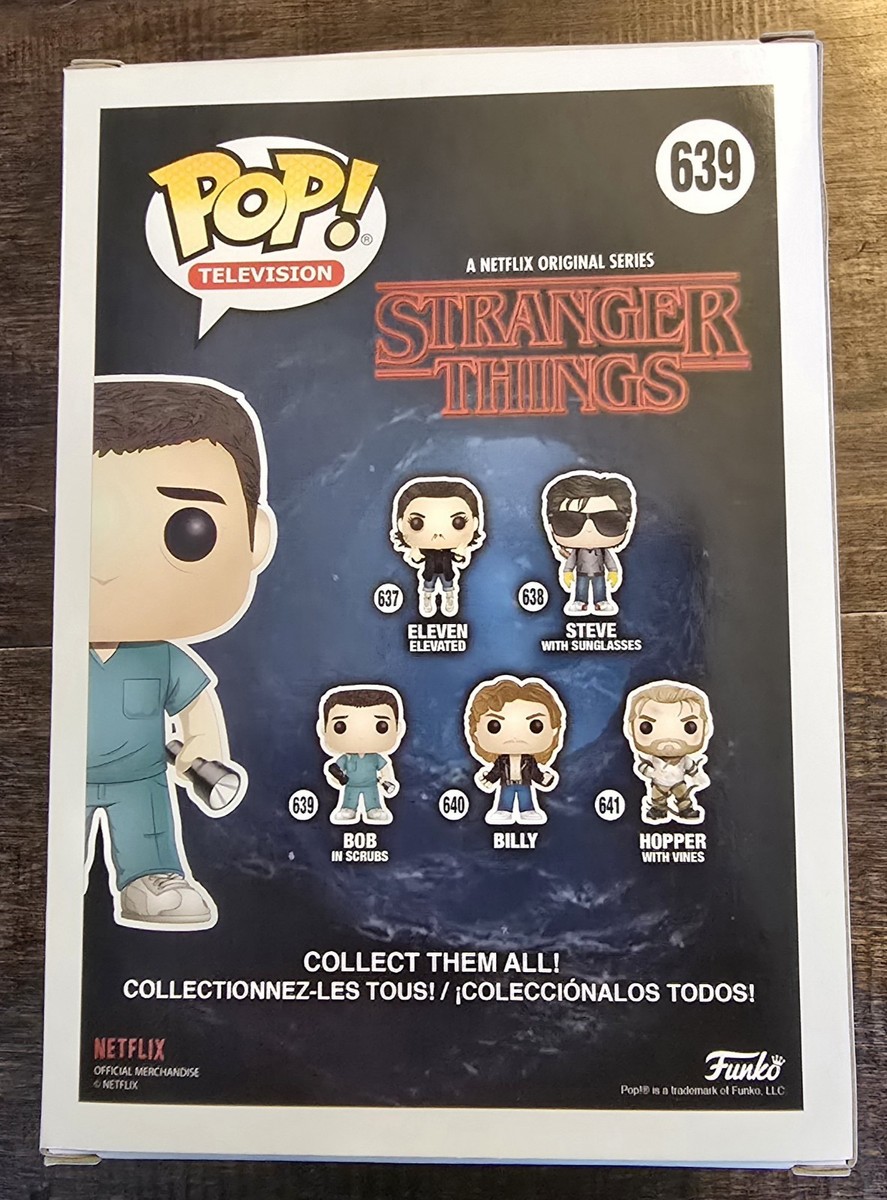 Sean Astin signed Bob Stranger Things Funko Pop #639 with Bob