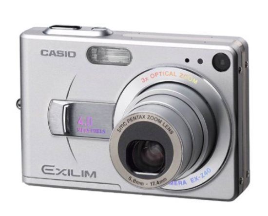 Casio EXILIM ZOOM EX-Z40 4.0MP Digital Camera - Silver (EXZ40S