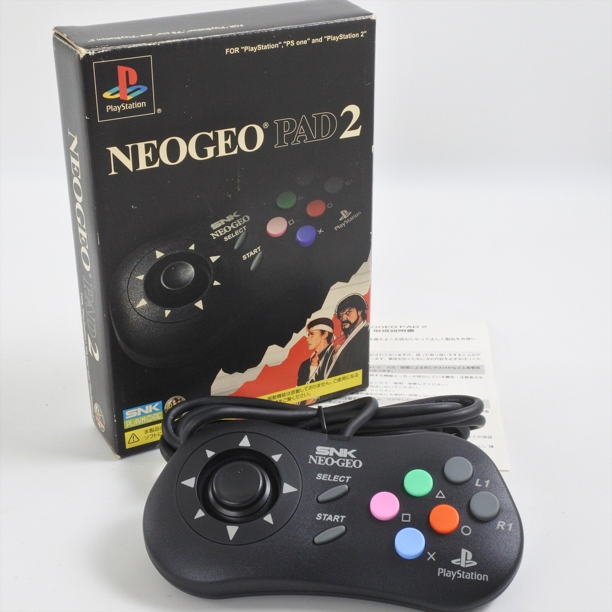SNK NEOGEO PAD 2 Control Pad Neo Geo Boxed For Playstation PSone