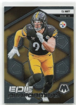 2025 Panini Mosaic Epic Performers T.J. Watt #12 Pittsburgh