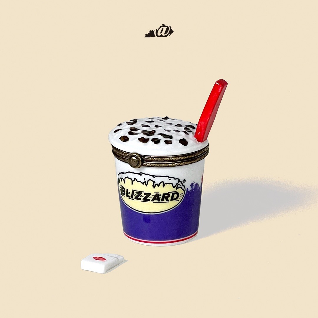 Dairy Queen Blizzard PHB Porcelain Hinged Trinket Box Midwest Of